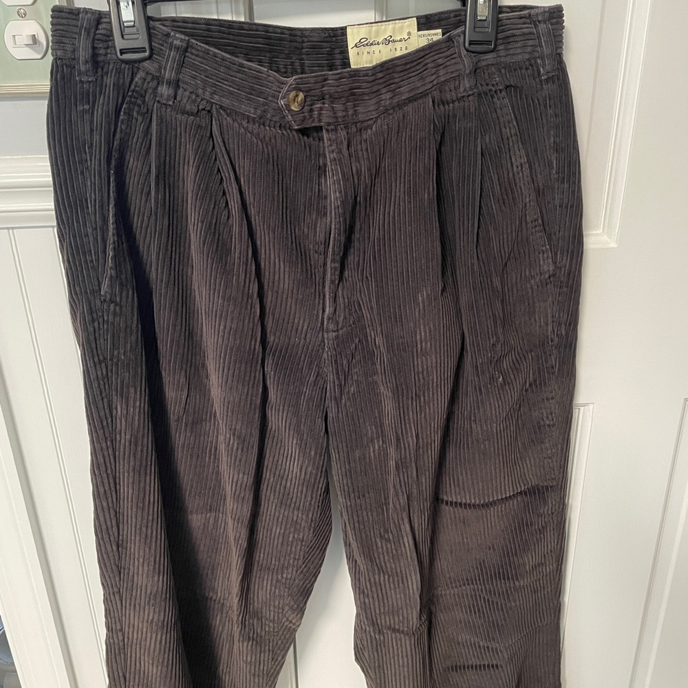 Eddie Bauer Men's Corduroy Pants - Dark Gray